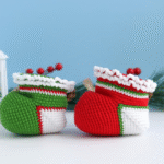 Crochet Penguin in Christmas Stocking Amigurumi Pattern Christmas Ornament Decor - Image 7