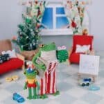 Family Outfit and Kids Crochet Pattern, PDF Amigurumi tutorial, Little Green Frog and Cute Tadpole - Image 7