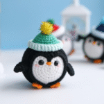 Crochet Penguin in Christmas Stocking Amigurumi Pattern Christmas Ornament Decor - Image 8