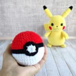 Crochet Pattern Yellow Pika Pika, CROCHET POKEMON PATTERN, Amigurumi Yellow Pokemon & Pokeball Pdf tutorial - Image 8