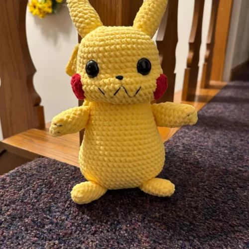 Crochet Pattern Yellow Pika Pika, CROCHET POKEMON PATTERN, Amigurumi Yellow Pokemon & Pokeball Pdf tutorial photo review