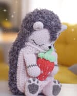 Crochet Hedgehog Pajamas Holder Pattern PDF: Amigurumi Hedgehog, Digital Download for Handmade Baby Gift - Image 6