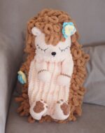 Crochet Hedgehog Pajamas Holder Pattern PDF: Amigurumi Hedgehog, Digital Download for Handmade Baby Gift - Image 5