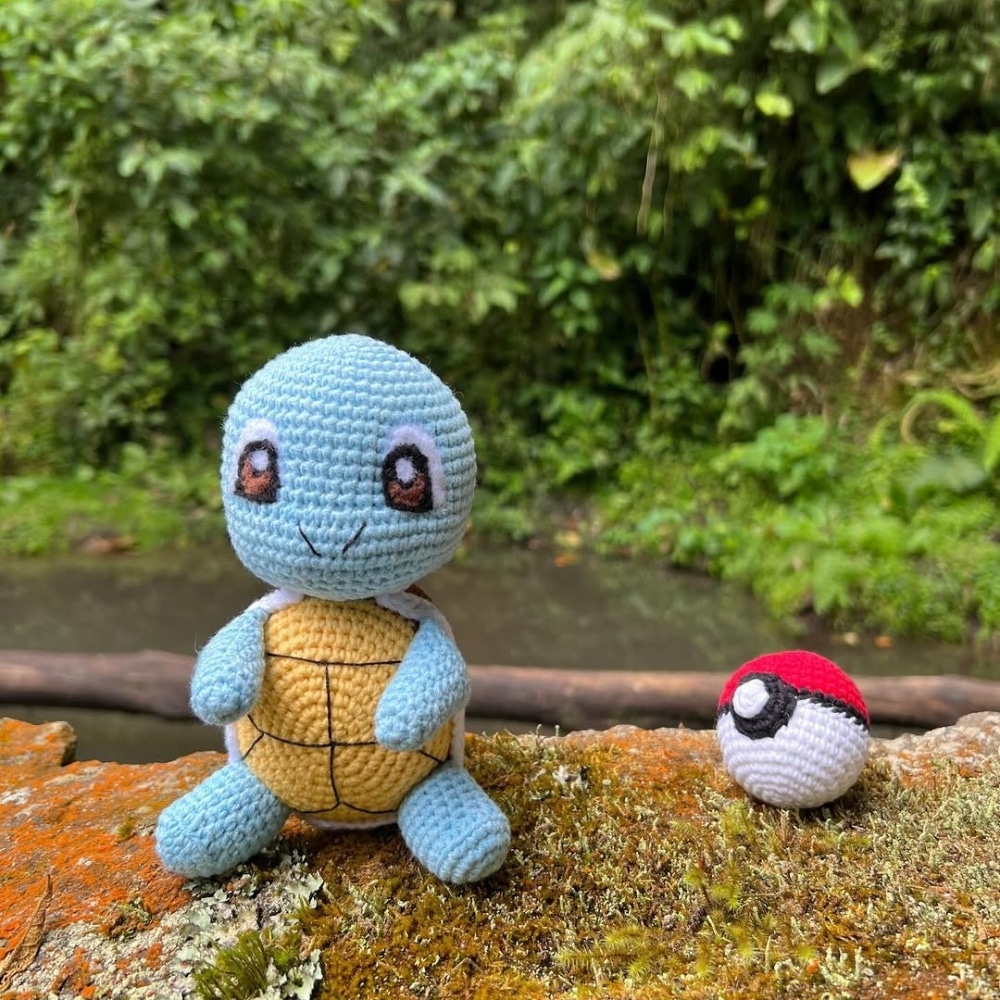 Untitled-design-32 (1) Squirtle & Working Pokeball - Pokemon Gift Crochet Amigurumi - Image 1