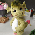 Dragon crochet pattern, pdf download english , Linus the dragon, crochet little dragon, amigurumi fantasy toy pattern, plushie