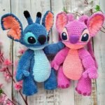 CROCHET PATTERN Blue Alien Monster (Amigurumi, Crochet, Photo tutorial PDF file) English and German