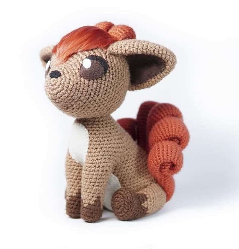 il_794xN.6649523902_6lut Vulpix Amigurumi Crochet Pattern PDF - Pokemon Plush - Instant Download PDF in Eng - Image 1