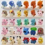 62 in 1 Mini Pokemon Crochet PDF - Pikachu, Charmander, Squirtle & Bulbasaur + More - Instant Digital Download - Image 4