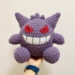 Cuddly Gengar from Pokemon pattern