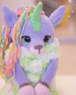 Crochet Unicorn Pajama Bag Pattern PDF: Amigurumi Rainbow Unicorn, Digital Download, Handmade Baby Gift - Image 2