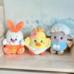 Crochet Easter toys patterns: Amigurumi Bunny, Lamb, Chicken, Duck, Plushies Animals (PDF Pattern) - Image 2