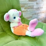 Crochet Mouse Lovey Pattern, Amigurumi Rag Doll Cuddle Blanket (PDF Pattern) - Image 5