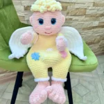 Crochet Christmas Angel Snuggler Pattern, Amigurumi Rag Doll (PDF Pattern)