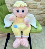 Crochet Christmas Angel Snuggler Pattern, Amigurumi Rag Doll (PDF Pattern)