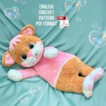 Crochet Cat Snuggler Pattern, Amigurumi Kitten (PDF Pattern) - Image 11
