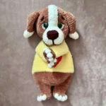 Crochet Puppy Snuggler Pattern, Amigurumi Dog Comforter (Digital PDF) - Image 3