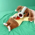 Crochet Puppy Snuggler Pattern, Amigurumi Dog Comforter (Digital PDF)