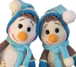 Crochet Snowman Doll Pattern: Amigurumi Christmas Toy (English PDF)