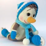 Crochet Snowman Doll Pattern: Amigurumi Christmas Toy (English PDF) - Image 3