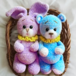 Crochet Bear and Bunny Amigurumi Pattern: Plush Toys (PDF), Animals - Image 2