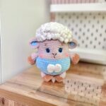Crochet Lamb Pattern: Amigurumi plush Easter Toy, Soft animal, Easter egg (PDF Pattern) - Image 6