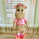 Crochet Hippo Pattern: Amigurumi Jungle Animals Toys (PDF Pattern)