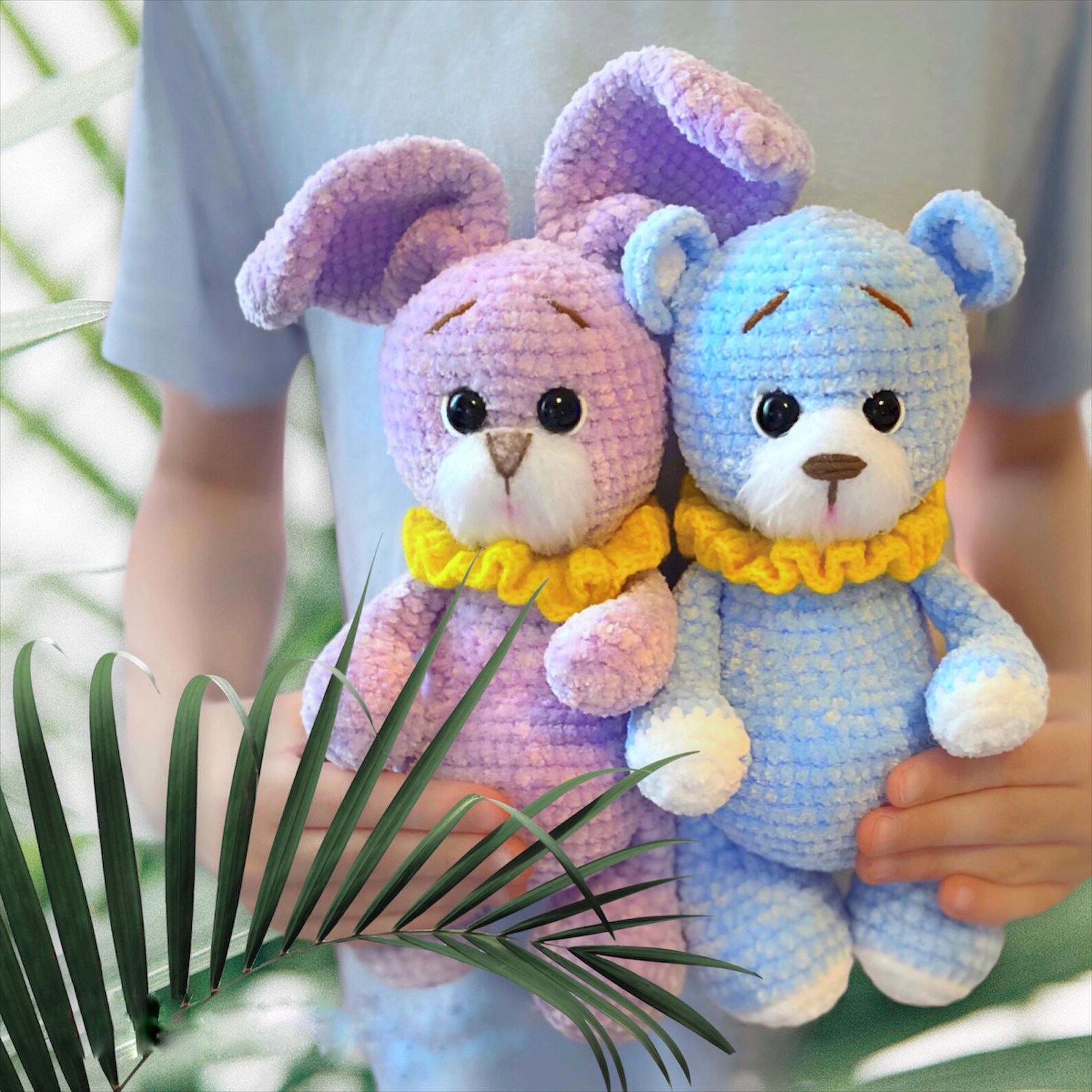 il_1588xN.7560588765_jy5m Crochet Bear and Bunny Amigurumi Pattern: Plush Toys (PDF), Animals - Image 1