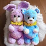 Crochet Bear and Bunny Amigurumi Pattern: Plush Toys (PDF), Animals - Image 9