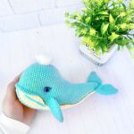 Crochet whale pattern: Amigurumi toy, Sea animal, Ocean creature (PDF pattern)