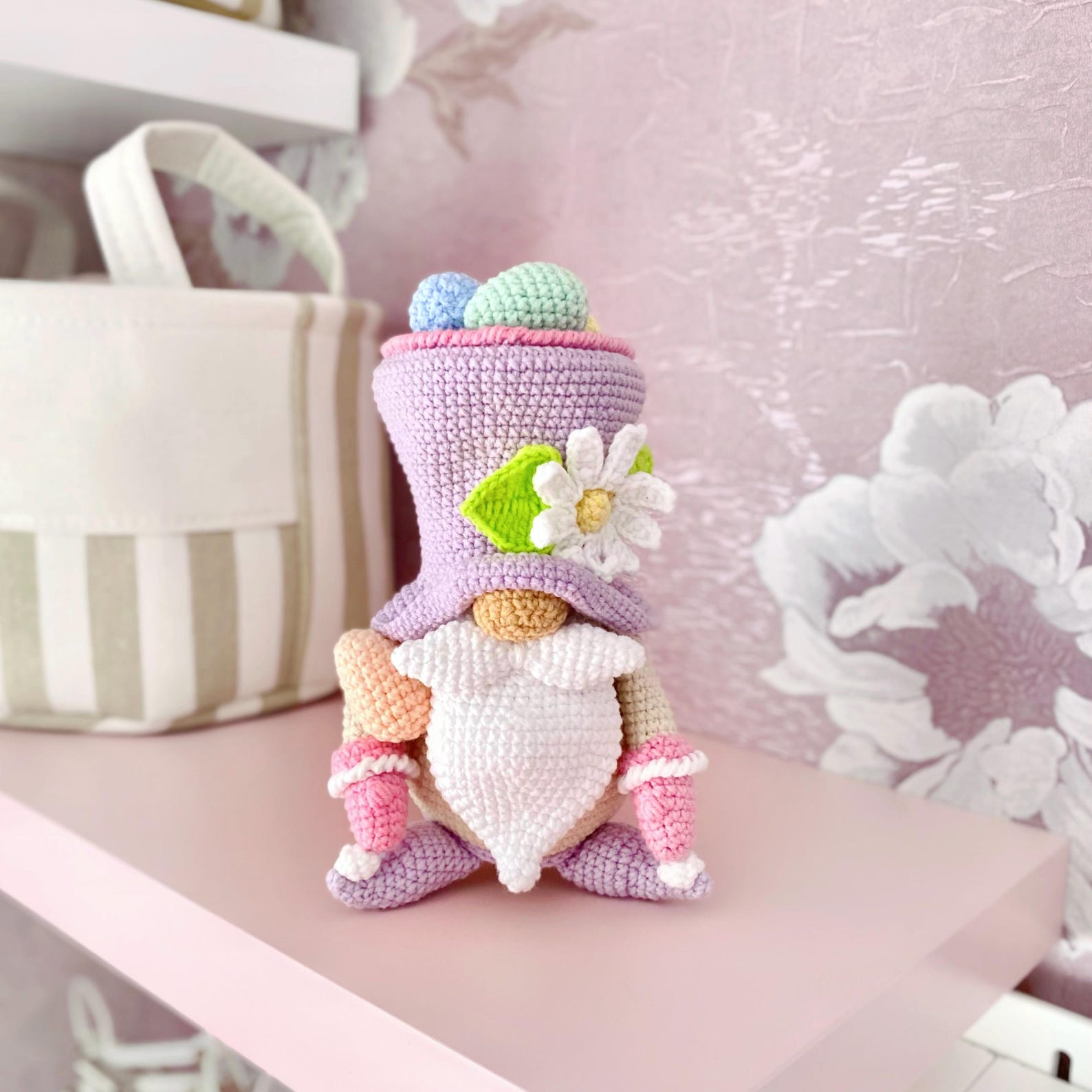 il_1588xN.7574835336_mgjl Crochet Easter Gnome Pattern: Amigurumi Flower, Eggs (PDF Pattern), Toys patterns, Doll making - Image 1