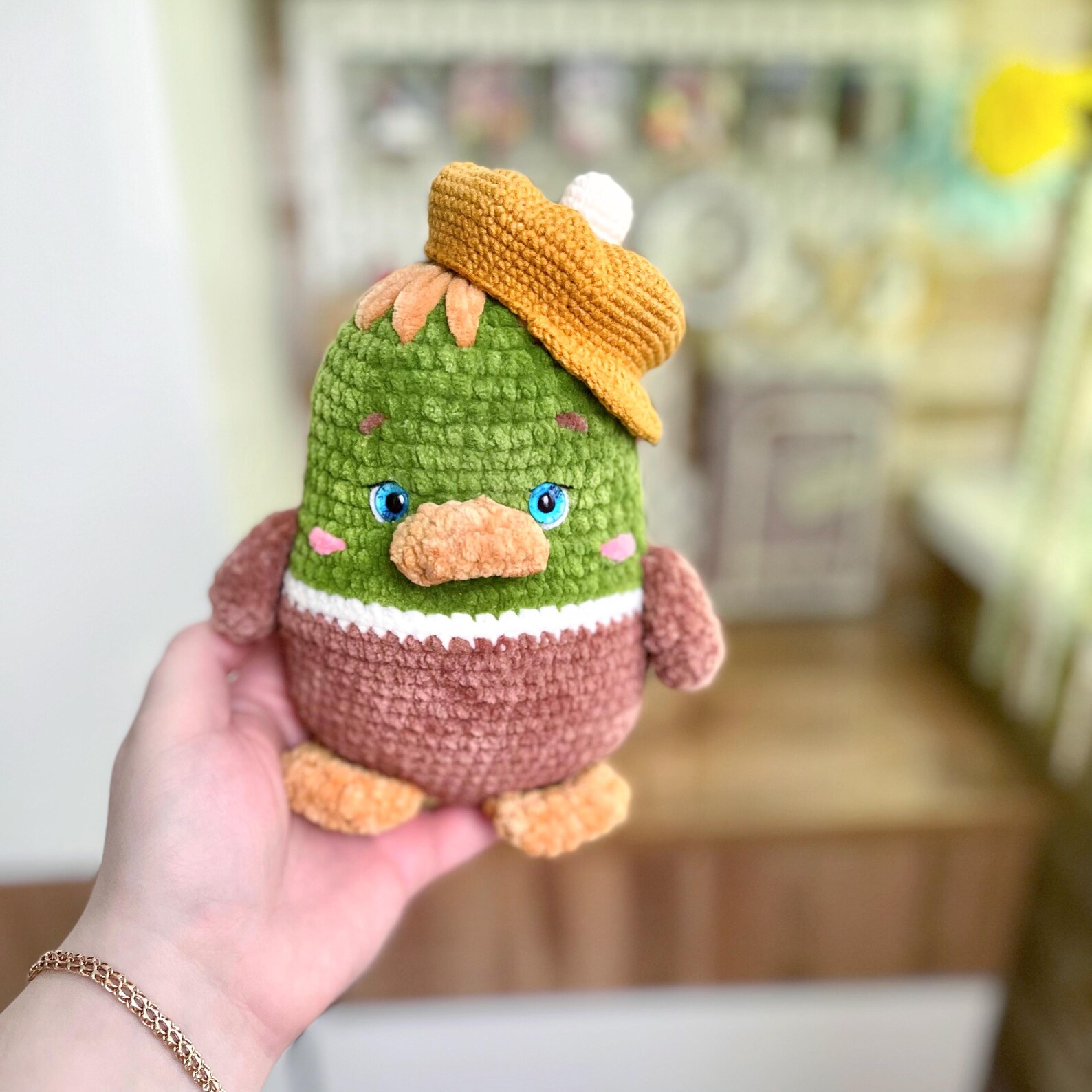il_1588xN.7580287525_sgs3 Crochet Drake Pattern: Amigurumi Plushie Toy, Soft animal, Plush duck, Easter egg (PDF Pattern) - Image 1