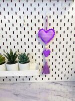 Crochet Heart ornament pattern, Amigurumi keychine, Wall Hanging décor, Valentine decoration - Image 2