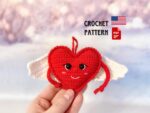 Crochet Heart Pattern: Amigurumi Valentines Day decoration, Keychain toy (PDF pattern) - Image 2