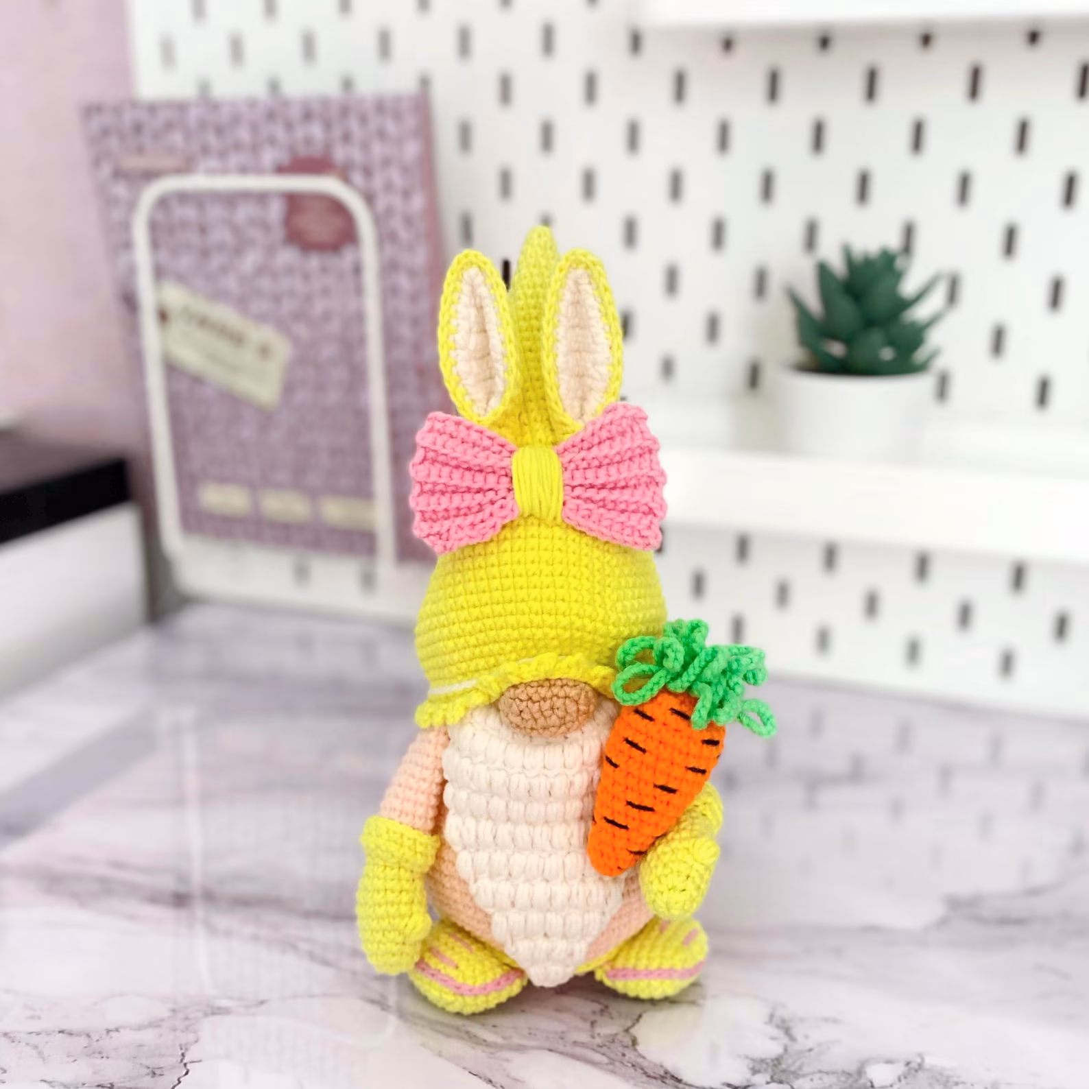 il_1588xN.7622804401_gbai Crochet Easter Bunny gnome pattern: Amigurumi Eggs, Toys patterns, Rabbit decor, Holiday gnomes (PDF Pattern) - Image 1