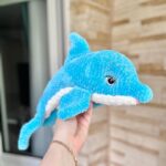 Crochet Dolphin Pattern: Amigurumi Sea Animal Snuggler Toy (PDF Pattern)