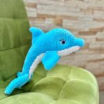 Crochet Dolphin Pattern: Amigurumi Sea Animal Snuggler Toy (PDF Pattern) - Image 5