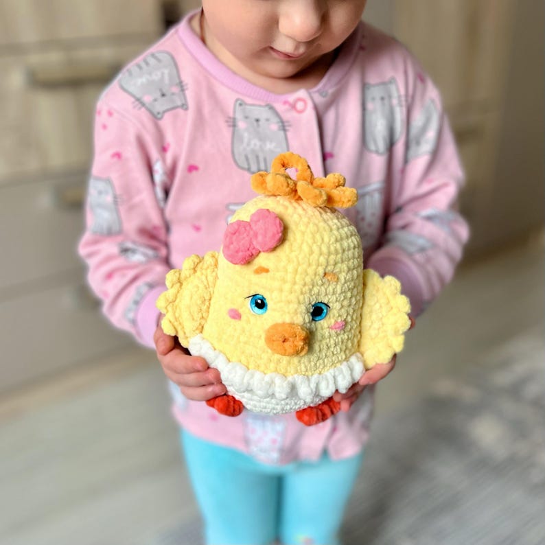 il_794xN.7580183921_e1cj Crochet Easter Chick Pattern: Amigurumi Chicken Plushie (PDF Pattern) - Image 1