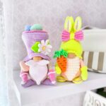 Crochet Easter Gnomes Pattern: Amigurumi Eggs, Flowers, Toys patterns (PDF Pattern), Bunny decoration