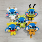 5in1 PDF File Amigurumi Cosplay Frog, Cow, Pooh, Tiger and Bee - Image 5