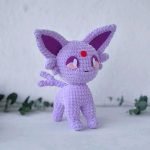 Crochet amigurumi pattern - Espeon (Pokémon)