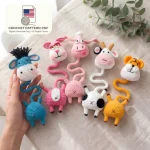34-in-1 Animal Bundle | Long Neck Bag Charms & Cup Cover Amigurumi | PDF + Video Tutorial - Image 22